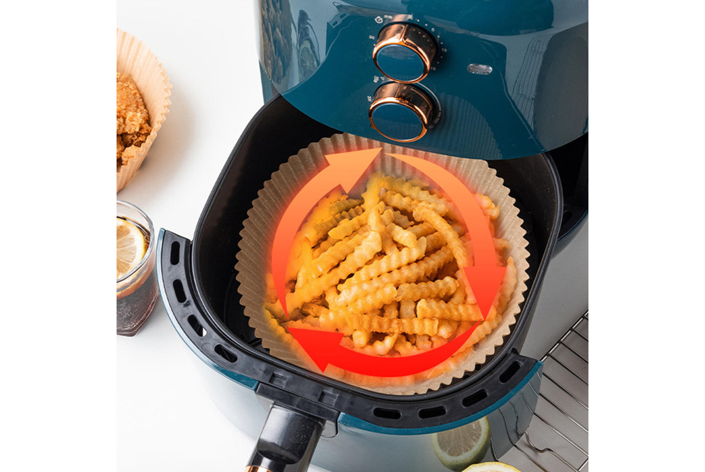 Silicone oil paper plate for air fryer