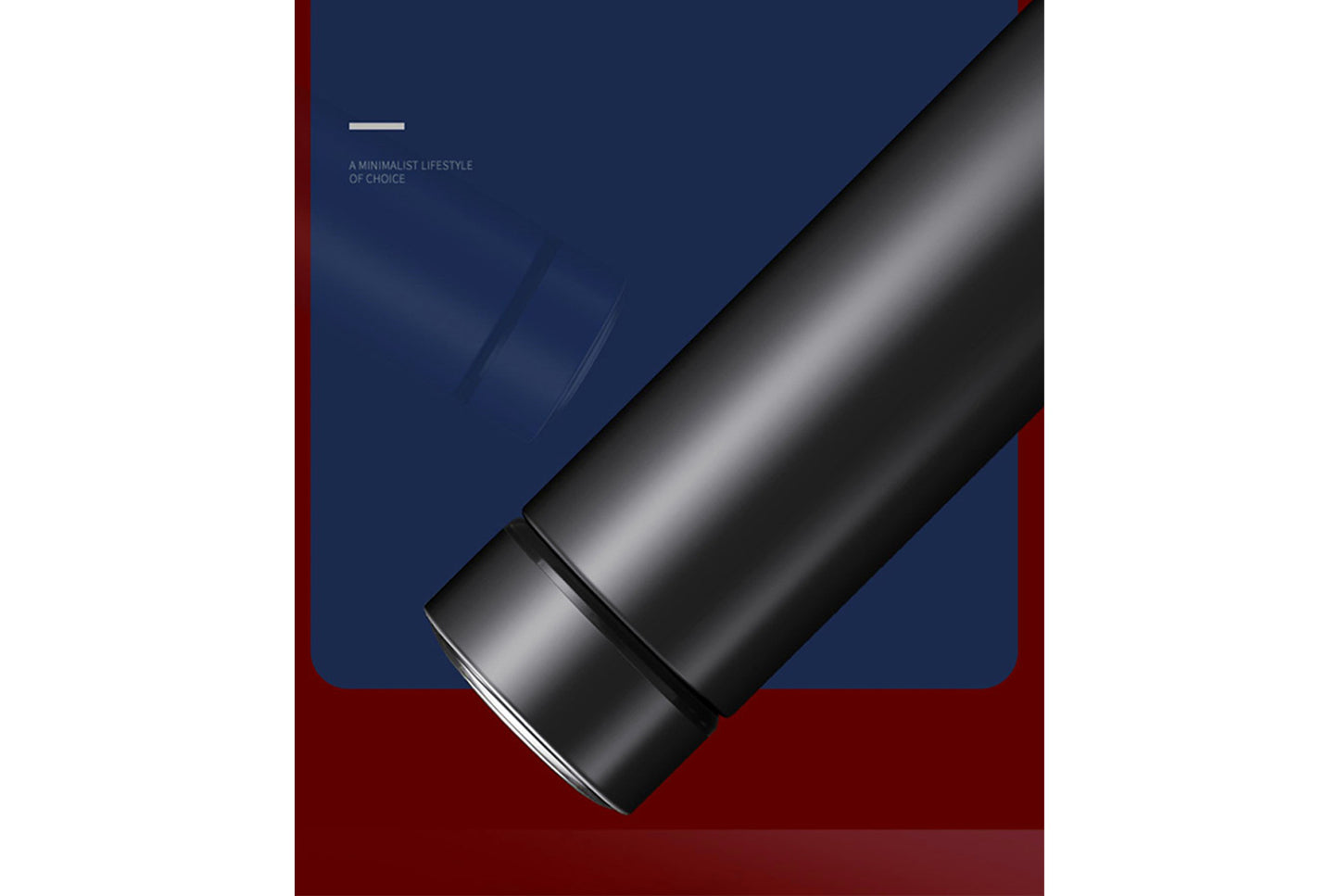 **304 Stainless Steel Smart Temperature-Insulated Water Bottle (Black 500ml)**