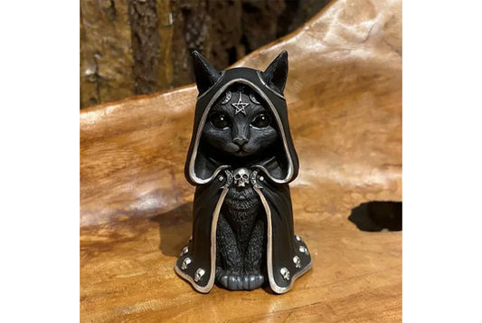 Halloween Mystical Guardian Black Cat Figurine