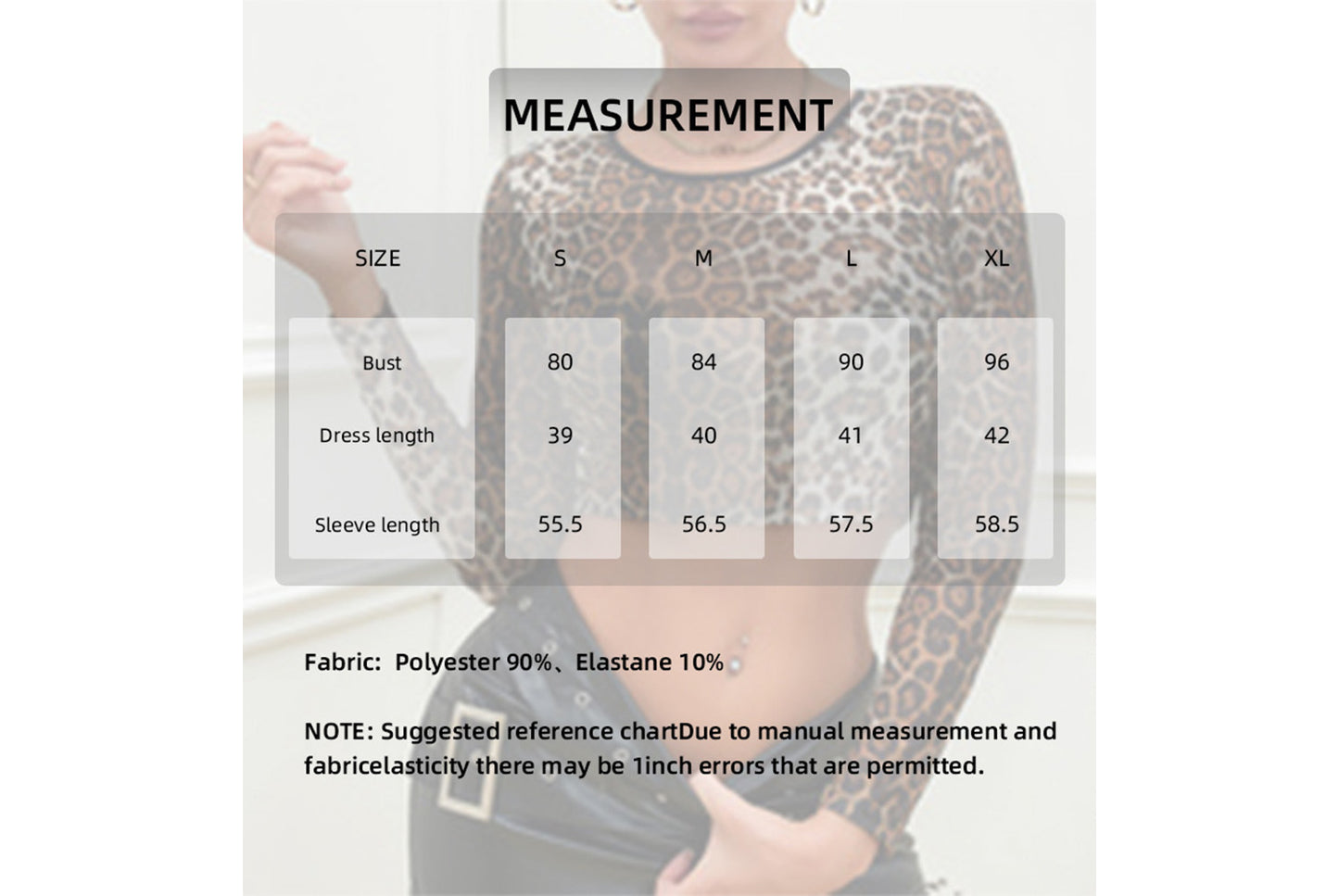 **Fashionable Leopard Print Long-Sleeved T-Shirt