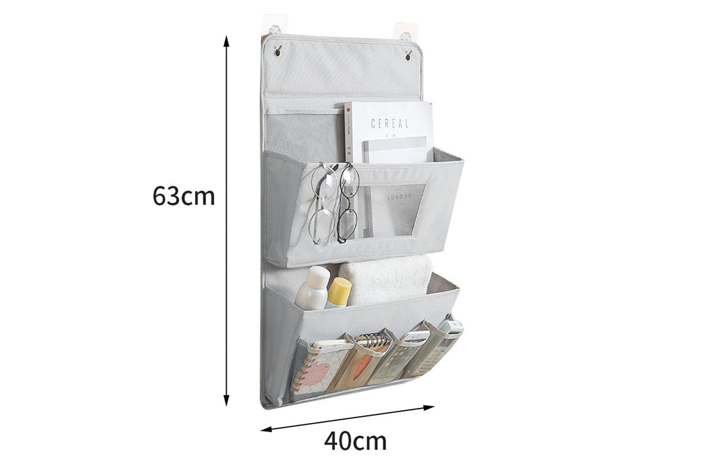 Dormitory wall-mounted storage bag