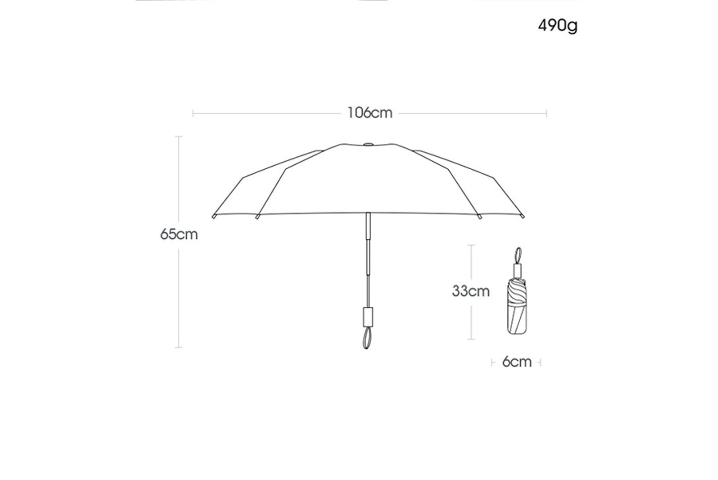 16-Rib Fully Automatic Umbrella