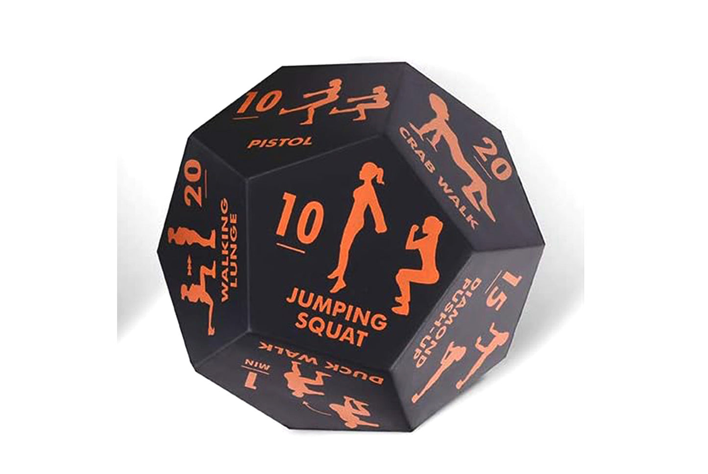 12-Sided Rounded Corner Number Dice for Fitness Games