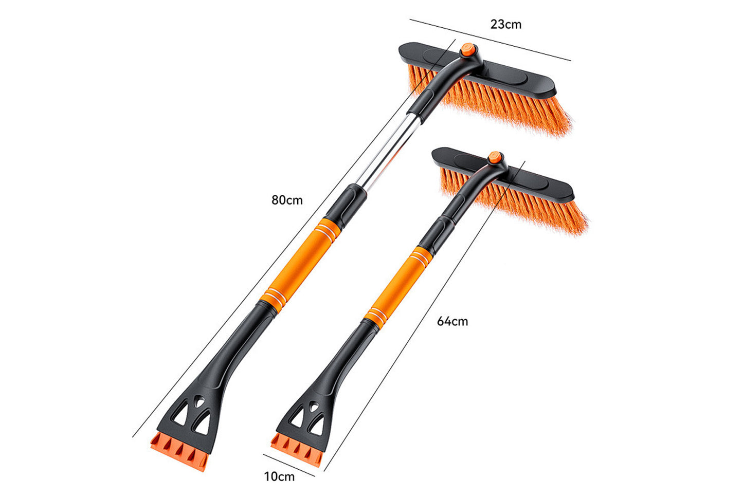 **3-in-1 Car Snow Shovel | Extendable De-icing Tool**