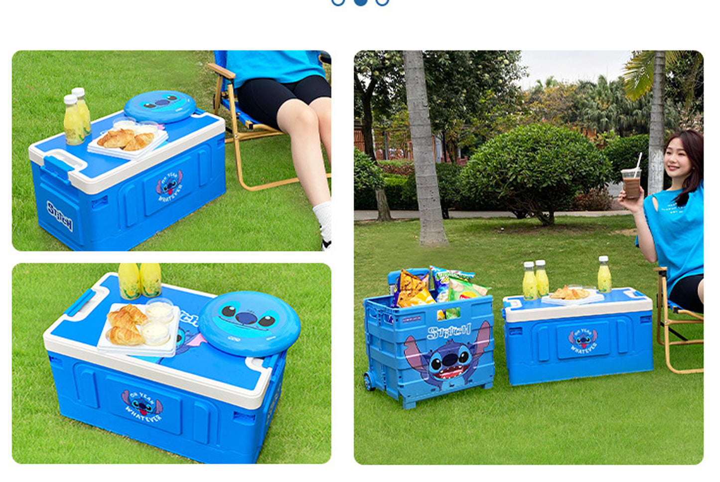 Stitch Folding Trolley Case 45L