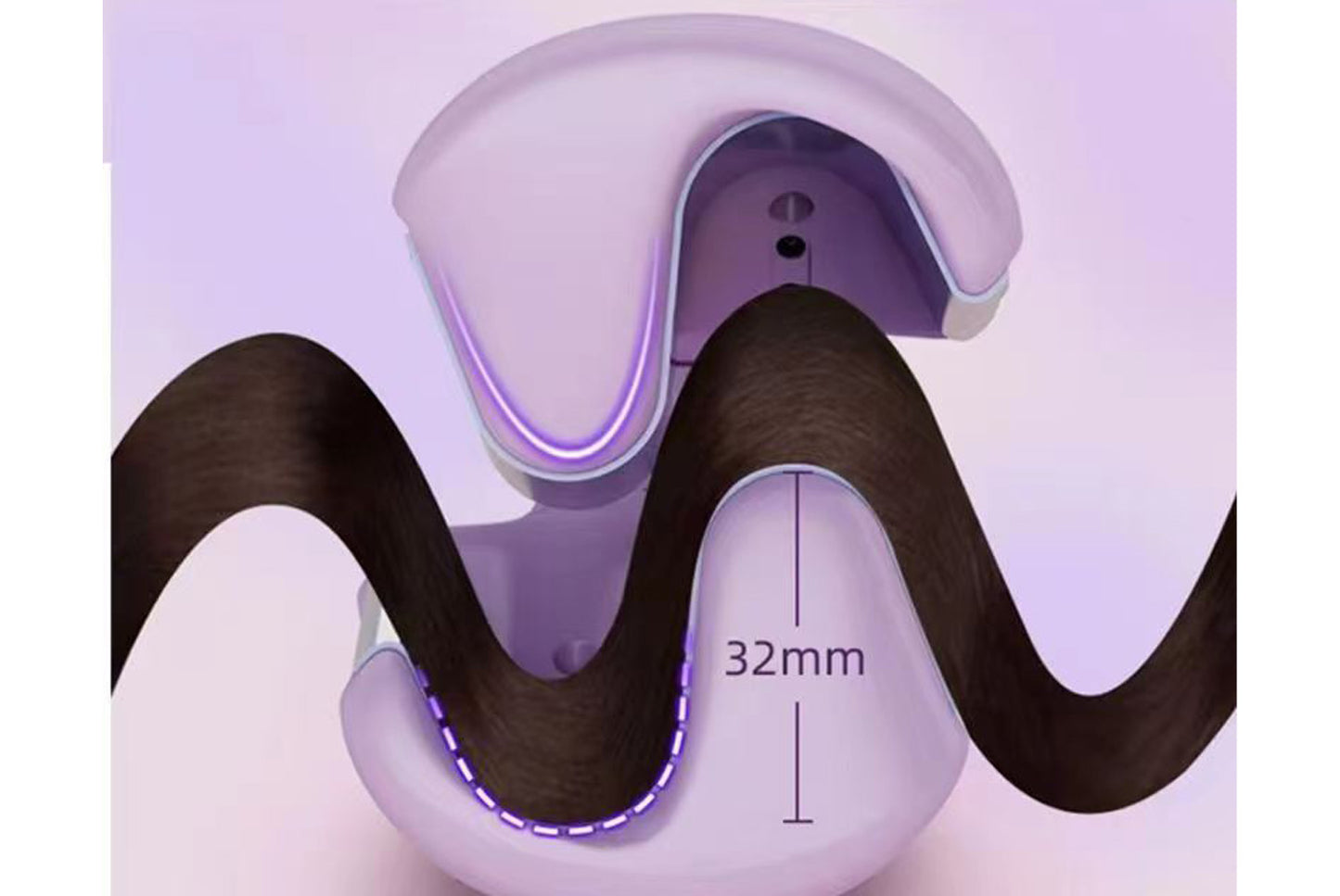 **French Deep V Curling Iron 32mm (UK Standard)**