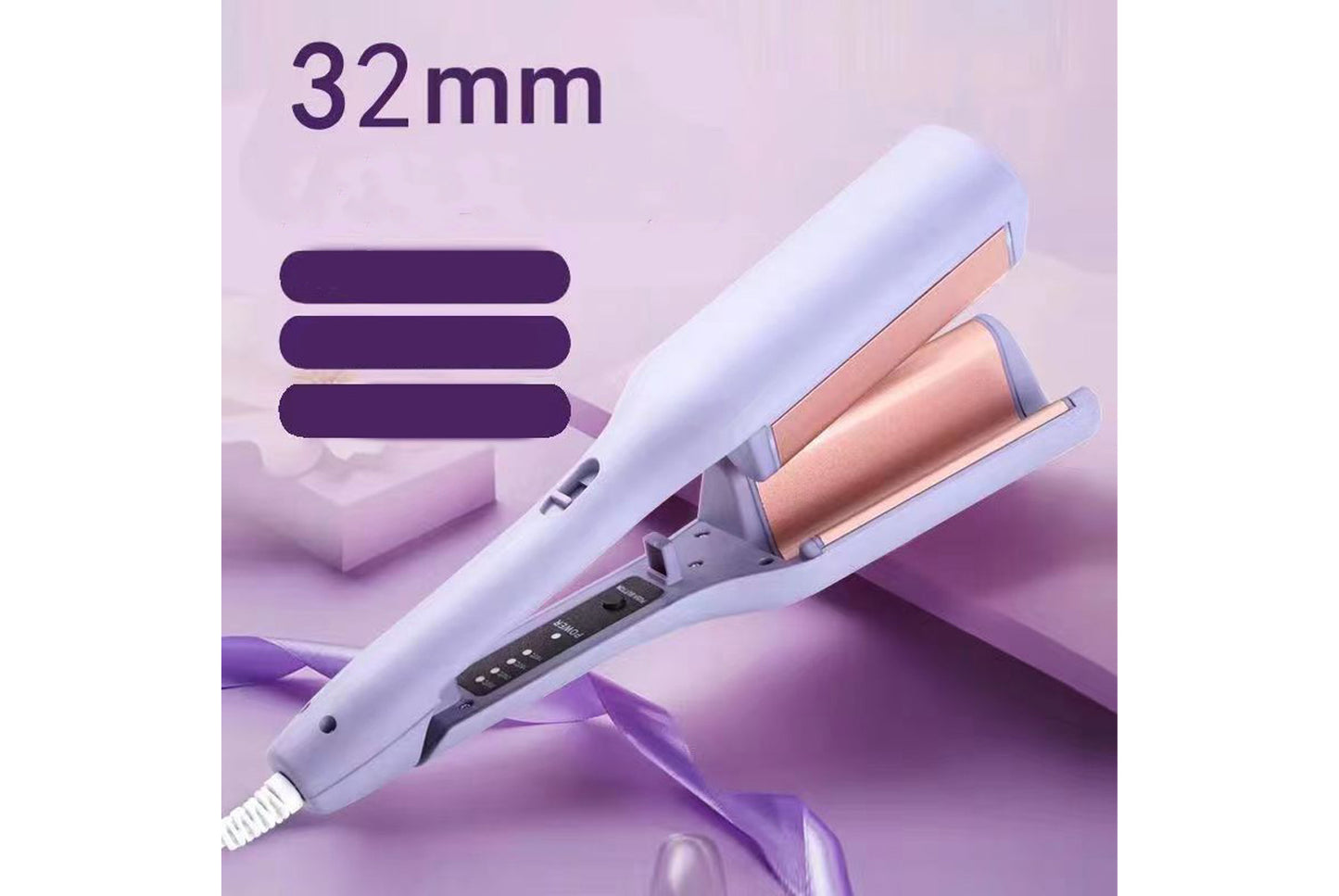 **French Deep V Curling Iron 32mm (UK Standard)**