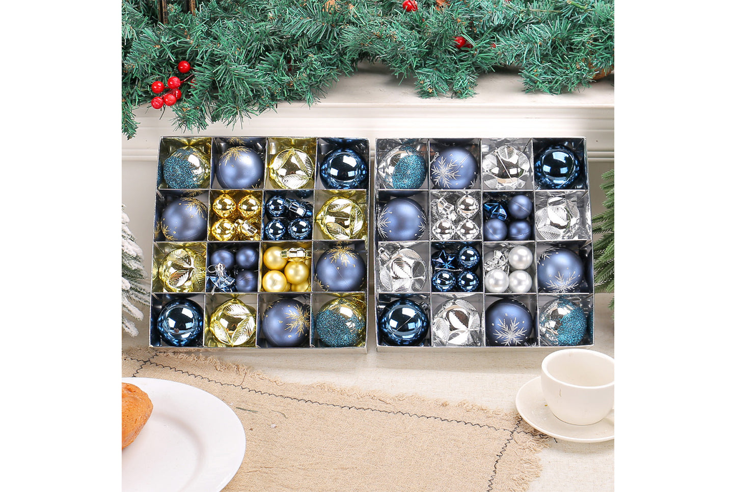 *Electroplating Shaped Christmas Ball Pendant