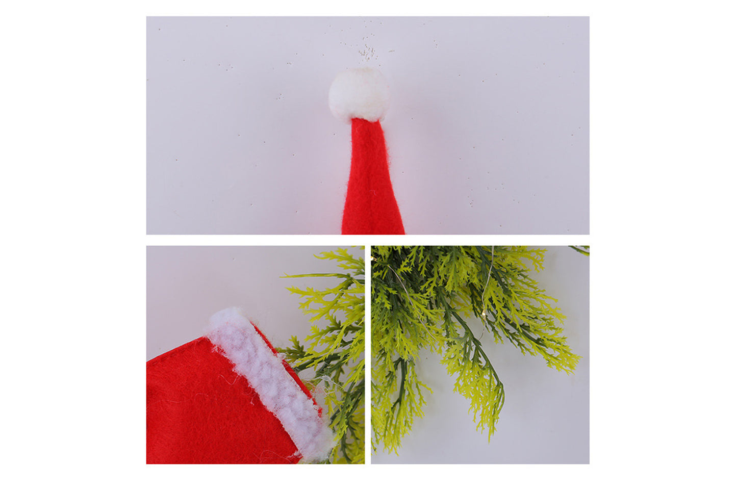 Luminous Faceless Old Man Christmas Wreath