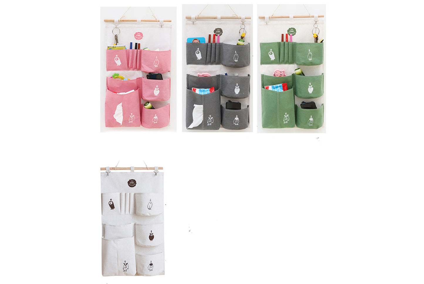 Cloth wall storage bag