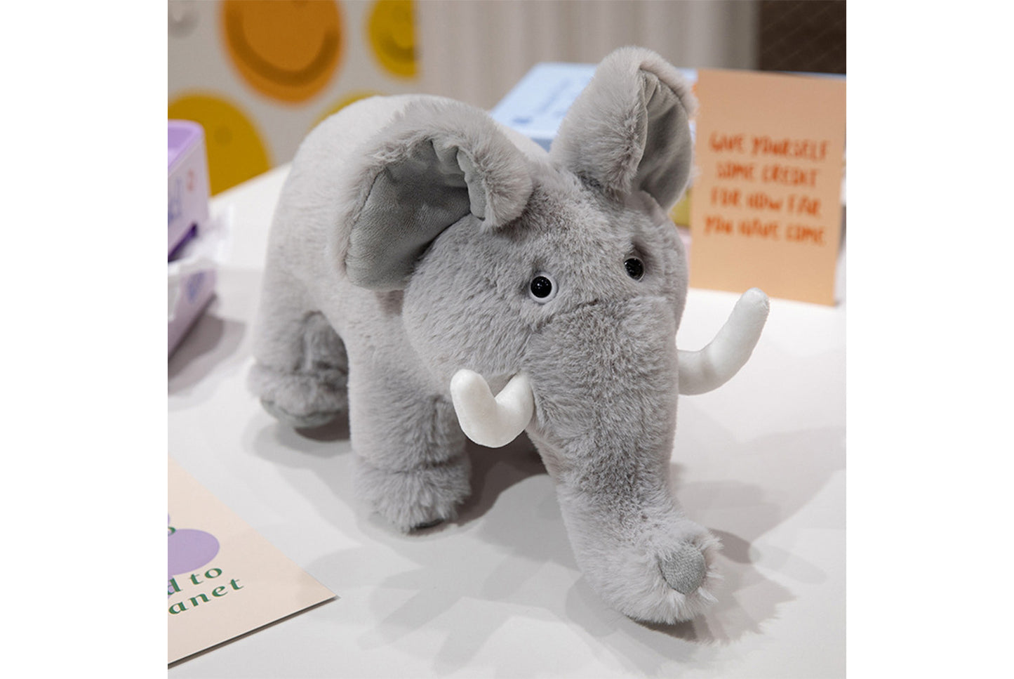 **Realistic Elephant Plush | Child's Comforting Birthday Gift**