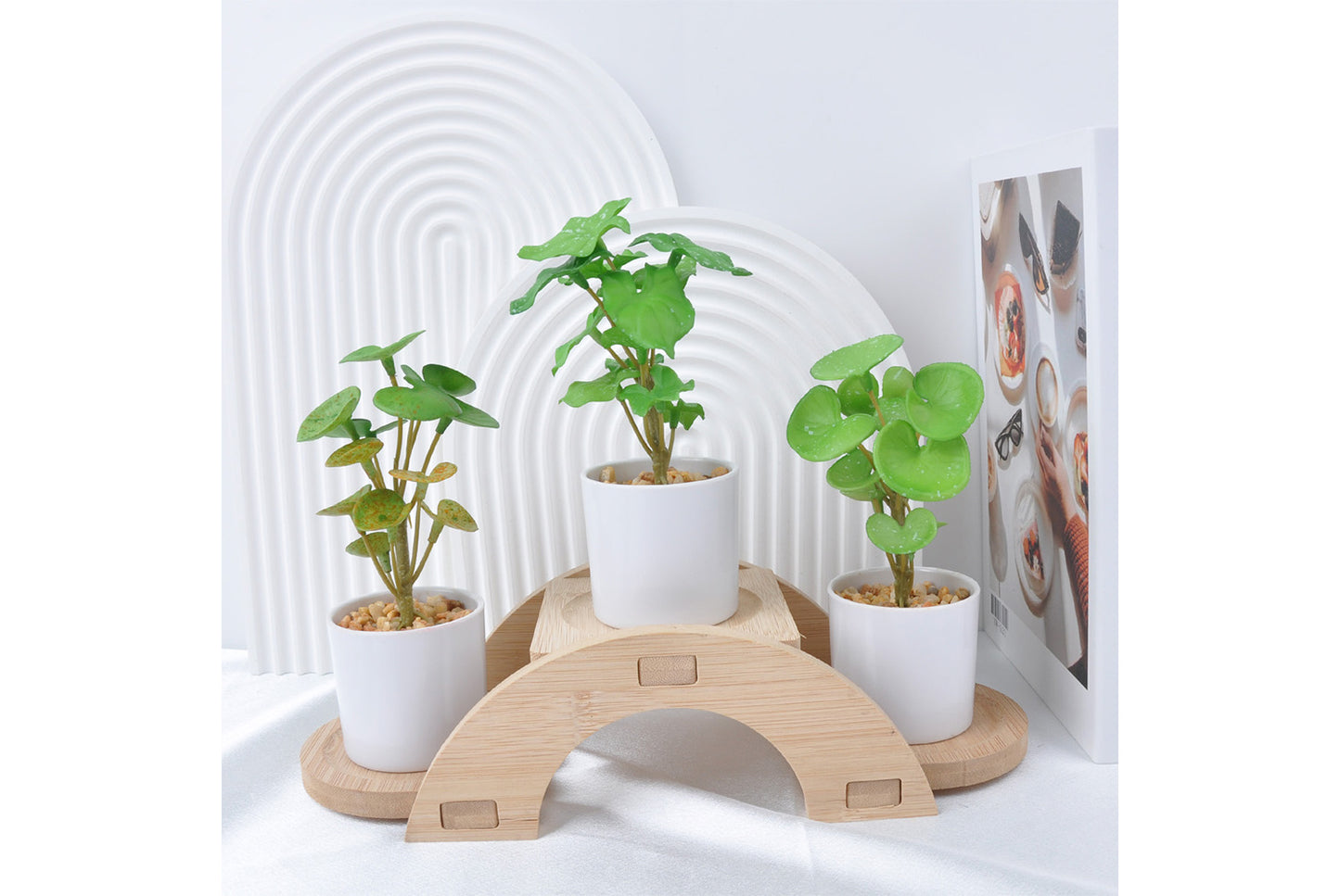 Halloween Simulated Plant Pots | Skull/White Pot/Succulent Series