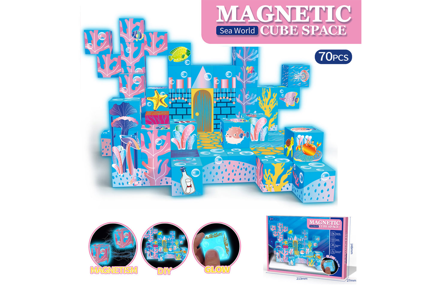 Glow-in-the-Dark Magnetic Blocks