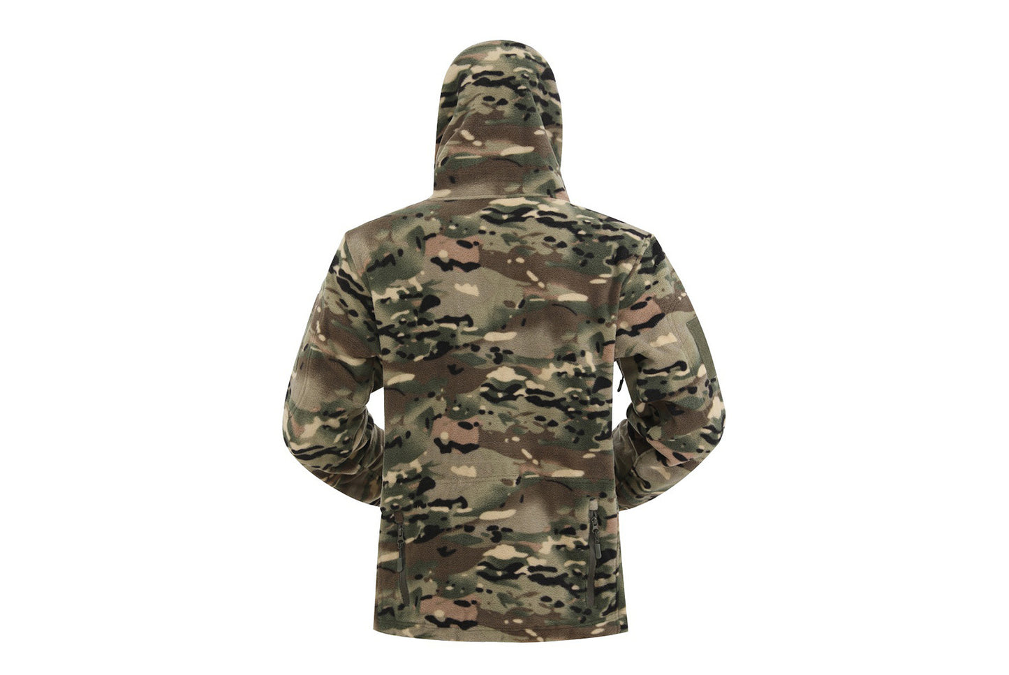 Men's Tactical Camouflage Fleece Hooded Jacket