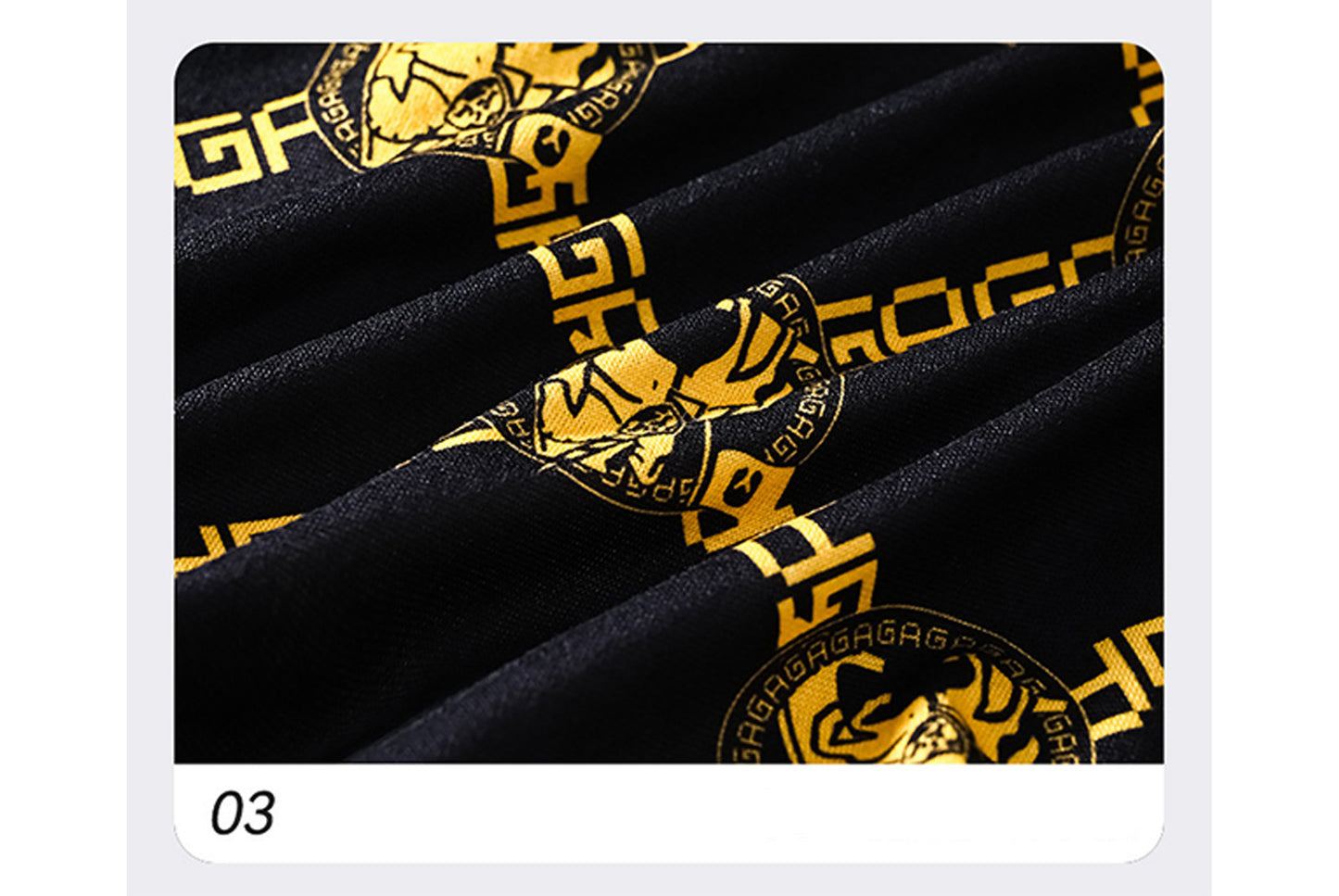 4-Pack - Black and Gold Men's Boxer Briefs