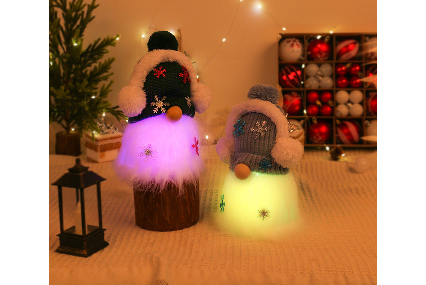 Children's Christmas Gift - Light-Up Musical Knitted Hat Doll