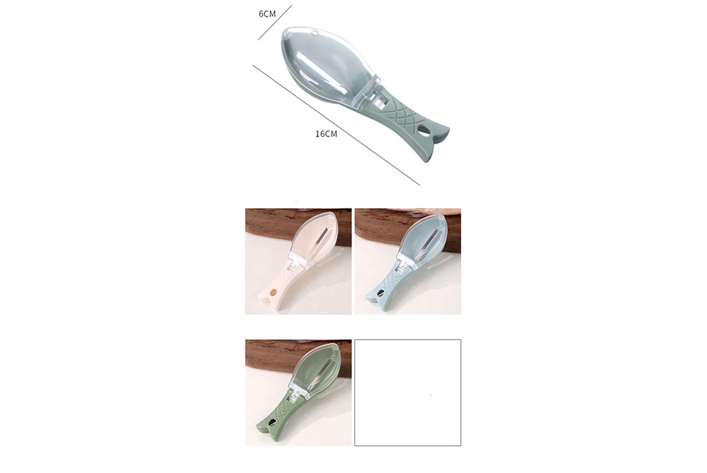 Household fish scaler with lid