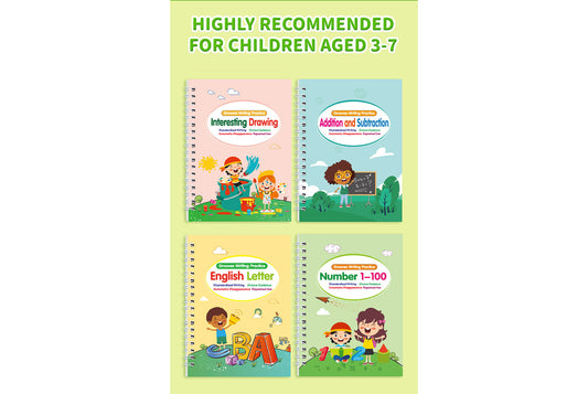 Children's English Writing Practice Book(4 PCS）