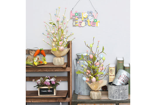 LED Light-Up Easter Egg Tree - Easter Tabletop Ornament