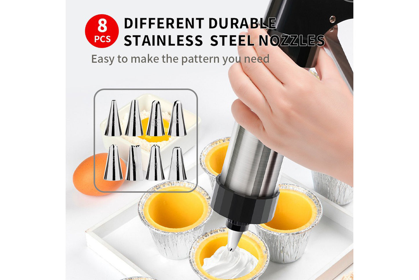 Stainless Steel Cookie Gun