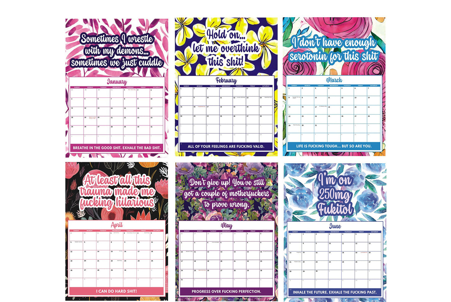 Tired Woman's Calendar 2026