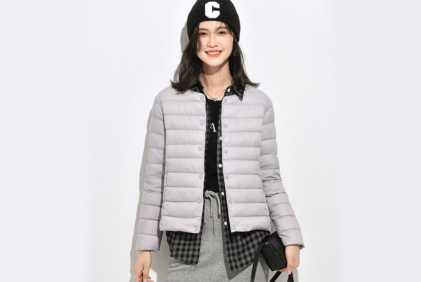 **Lightweight Down-Lined Down Jacket for Autumn/Winter (Warm Version)**