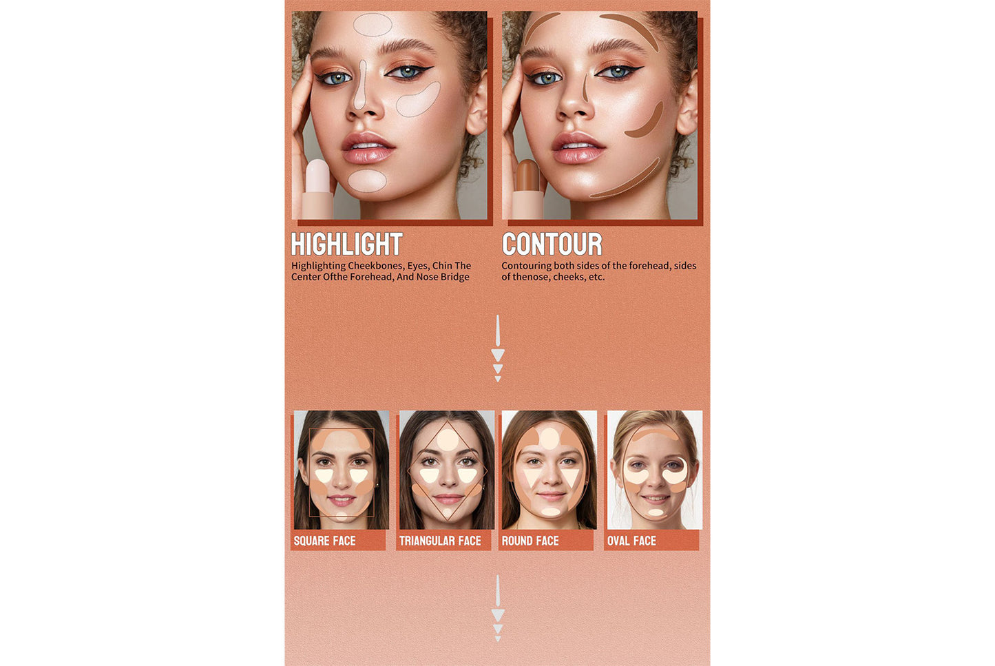 **Dual-Ended Contouring Stick (4-Color Set)**