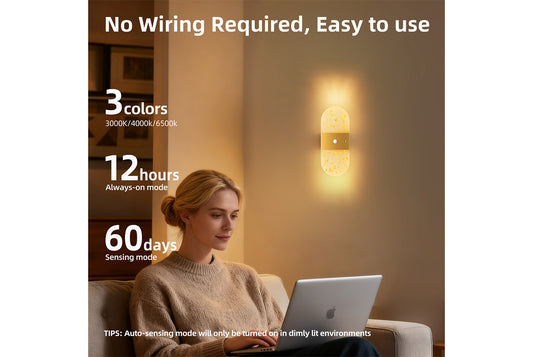 Double-Head Acrylic LED Bedside Wall Lamp