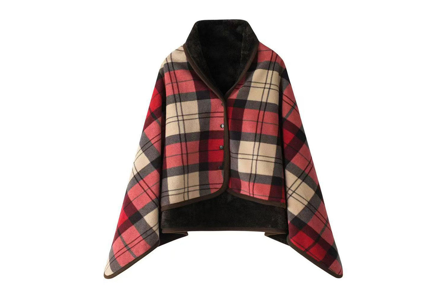 Multifunctional Flannel Shawl Blanket