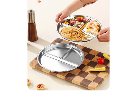 Three-Compartment Dinner Plate (3-Pack)