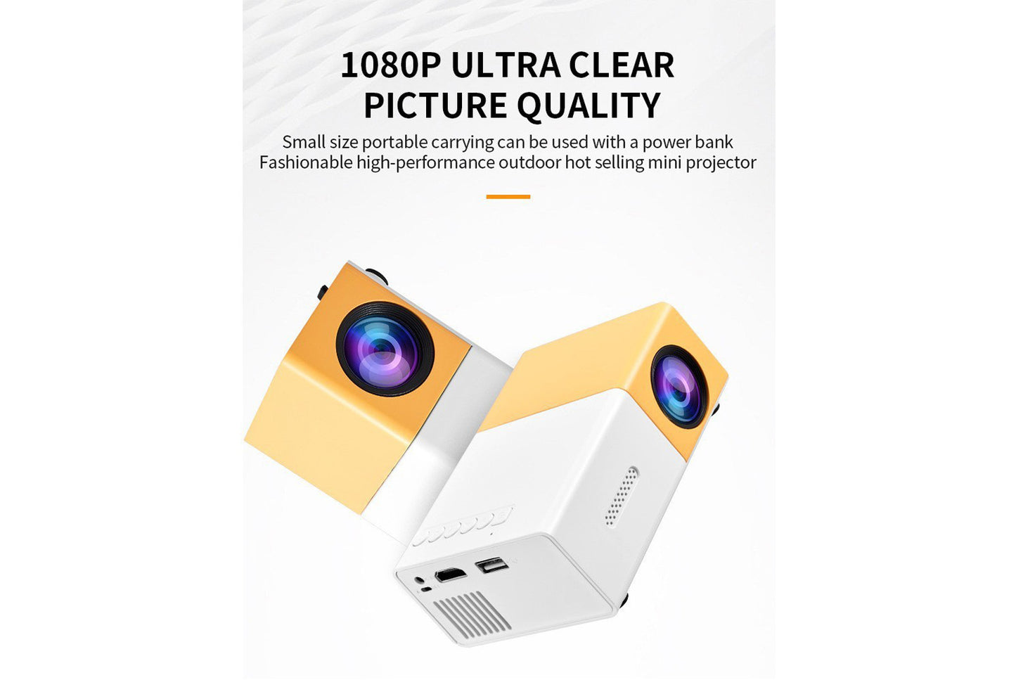 **Wired Screen Mirroring Home Projector (UK Standard Plug)**