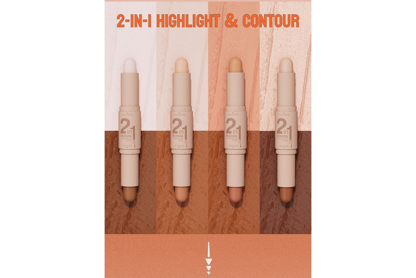 **Dual-Ended Contouring Stick (4-Color Set)**