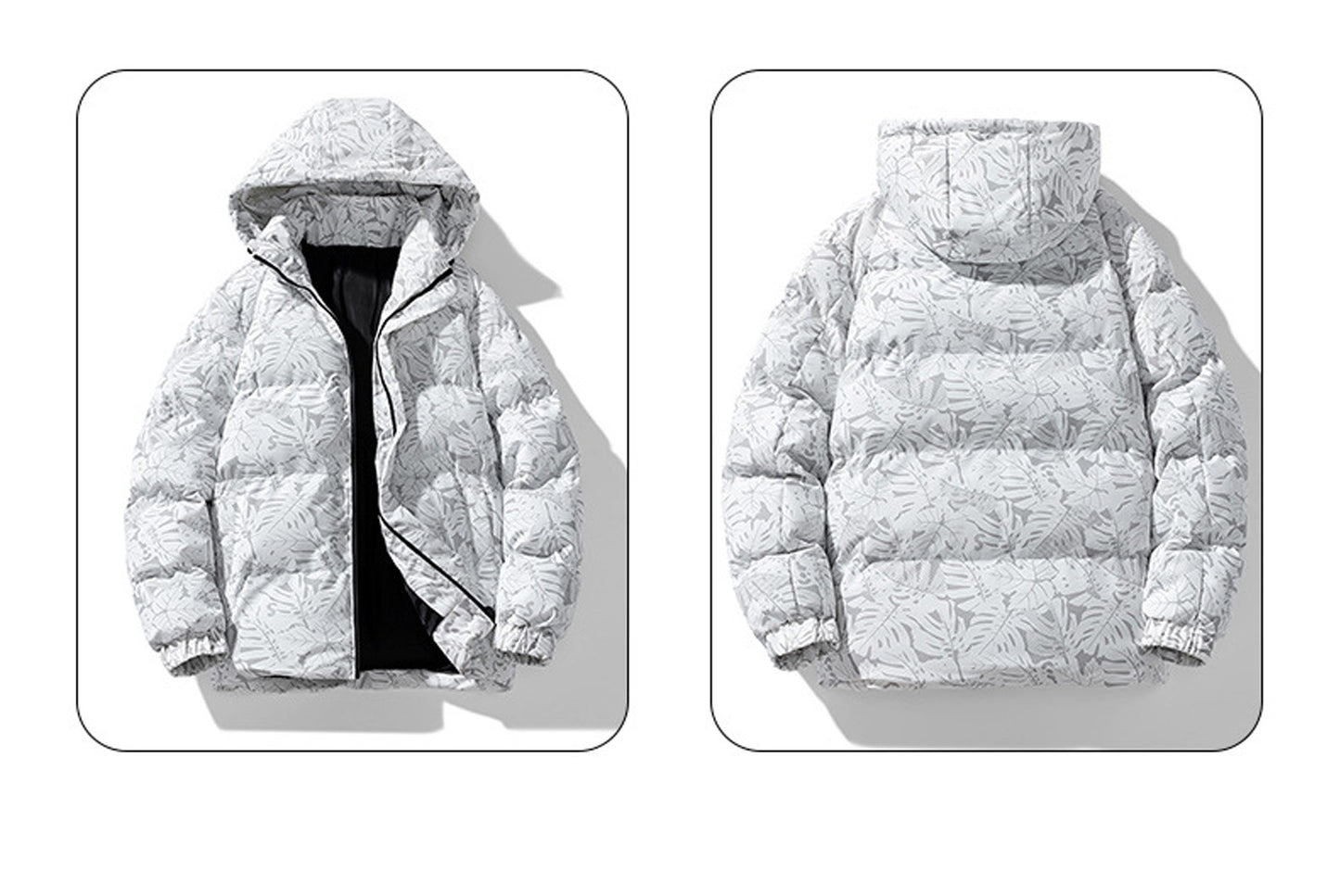 **Men's Hooded Cotton Jacket (Thickened, Warm, Multiple Colors Available)**