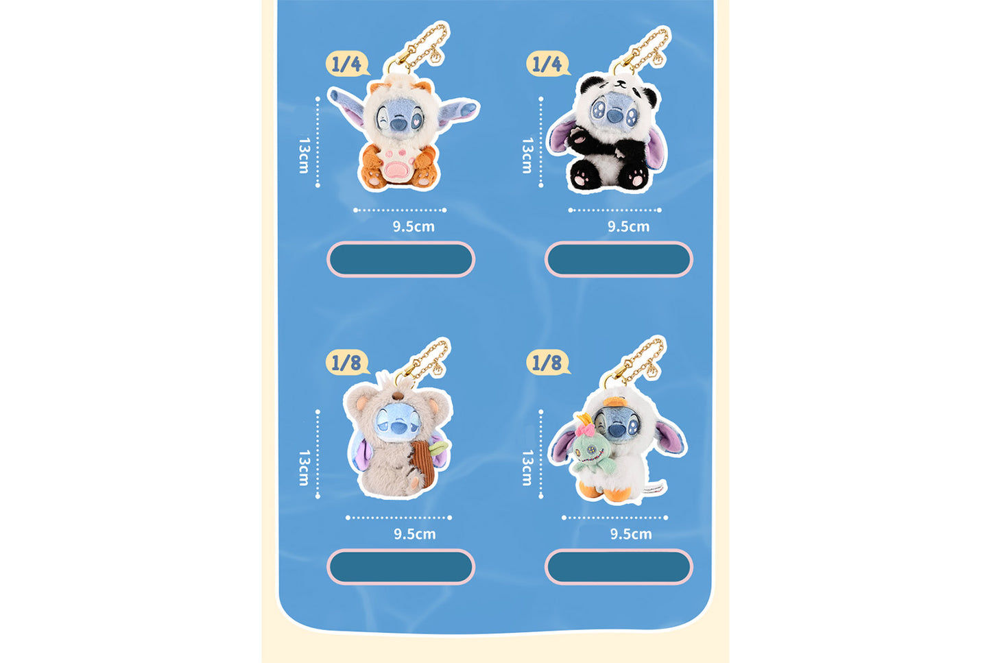 **Lilo & Stitch Series Animal Party Plush Charm Blind Box**