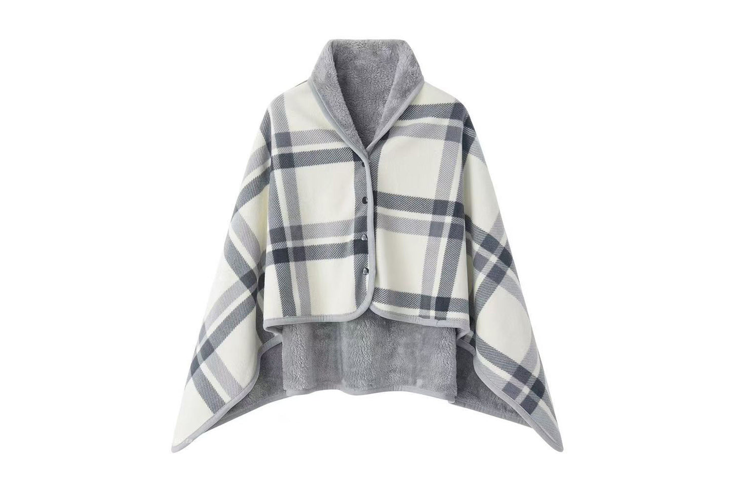 Multifunctional Flannel Shawl Blanket