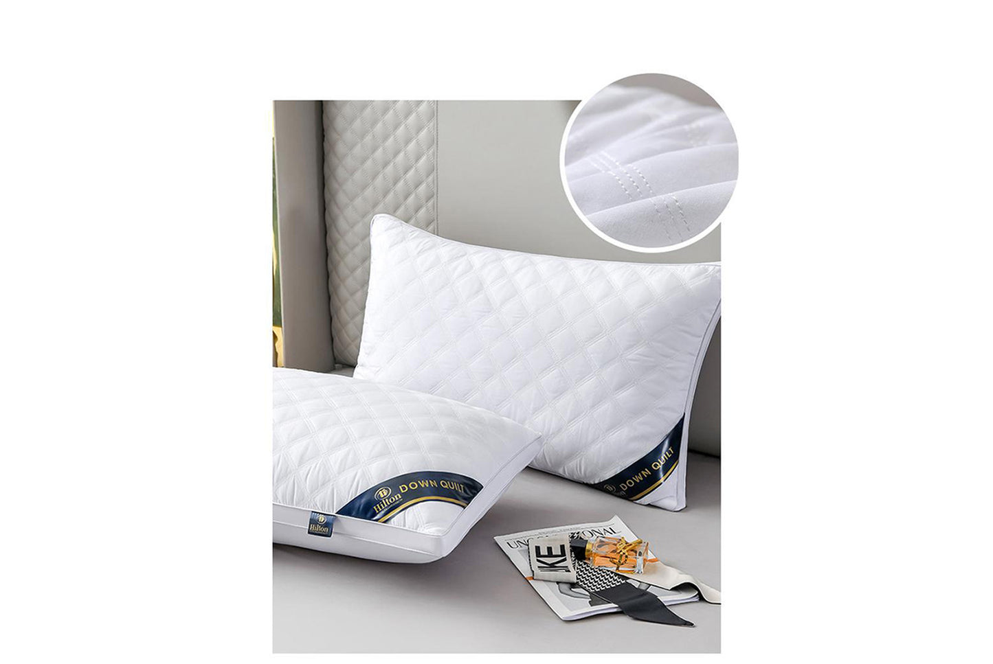 **Five-Star Hotel Pillow Core (48*74cm Feather and Down Filling)**
