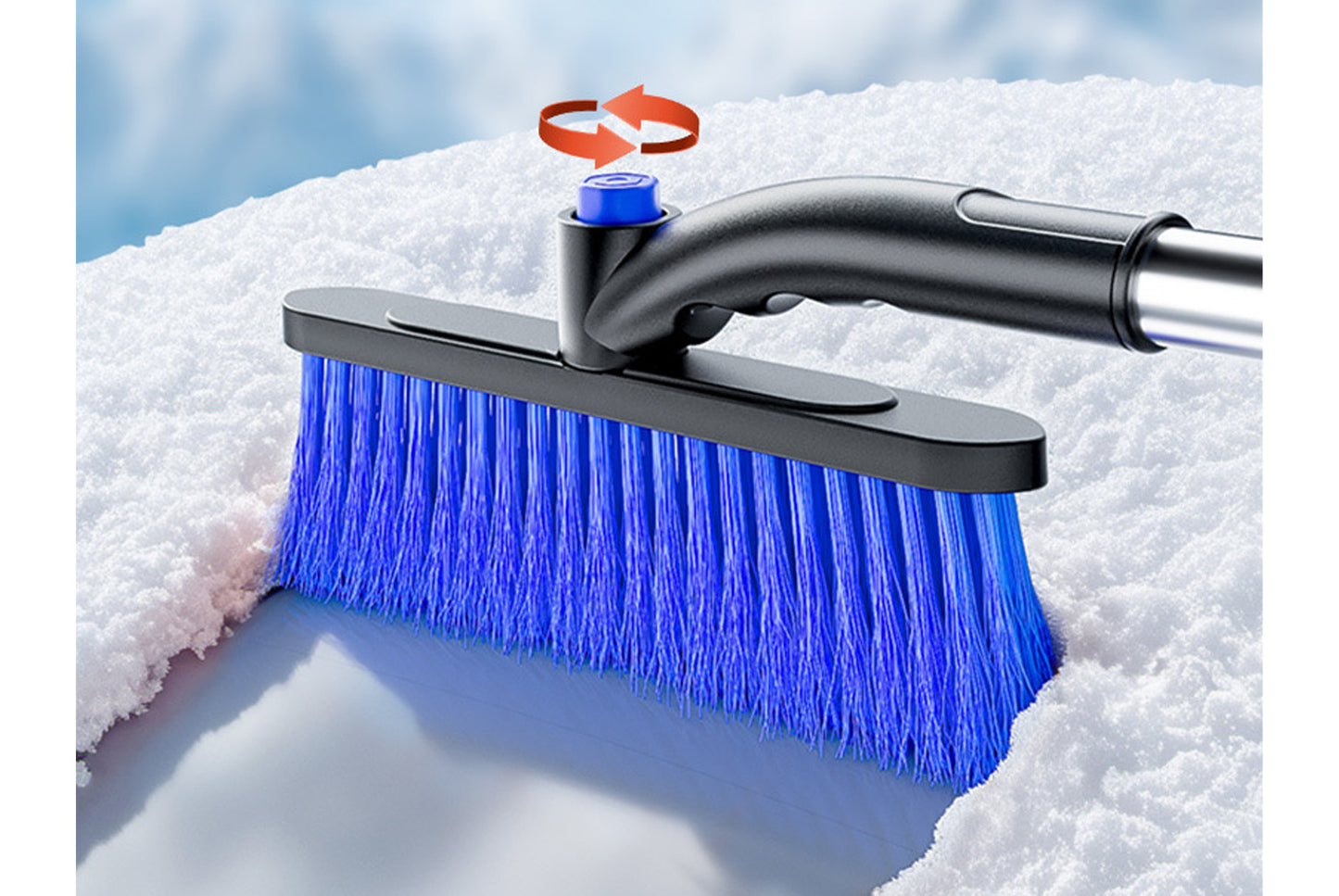 **3-in-1 Car Snow Shovel | Extendable De-icing Tool**