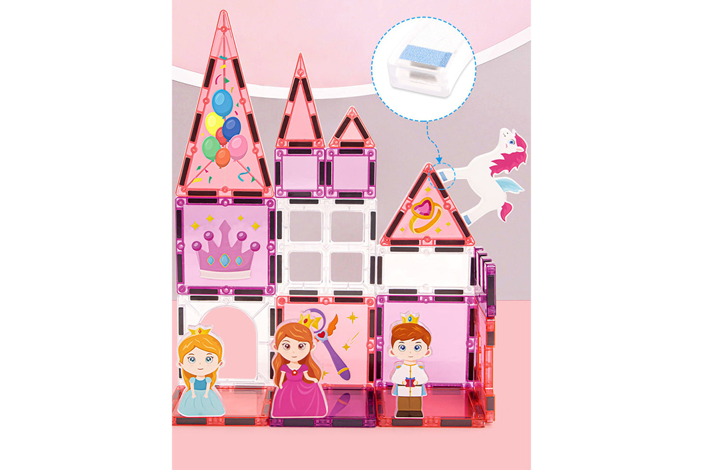 Princess Themed Magnetic Building Blocks