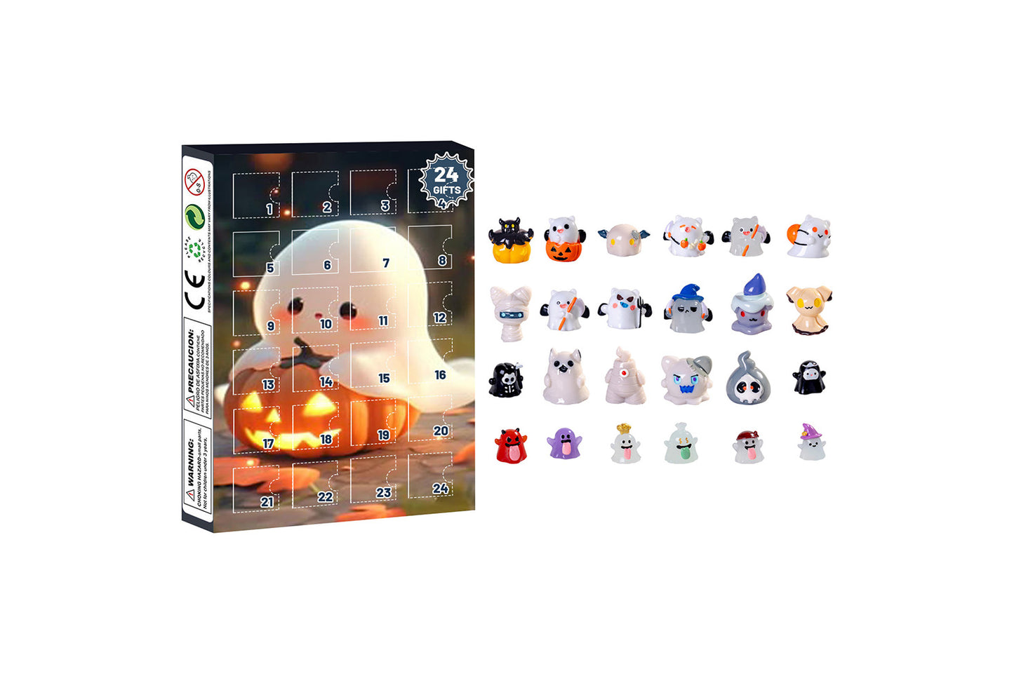 **Halloween Ghost Blind Box Countdown Calendar | Plastic Advent Calendar**
