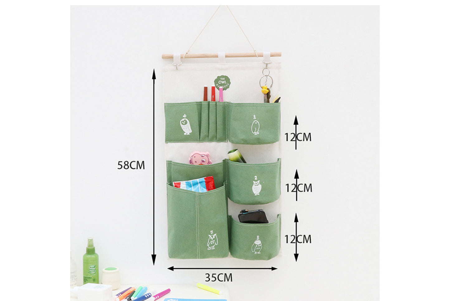 Cloth wall storage bag