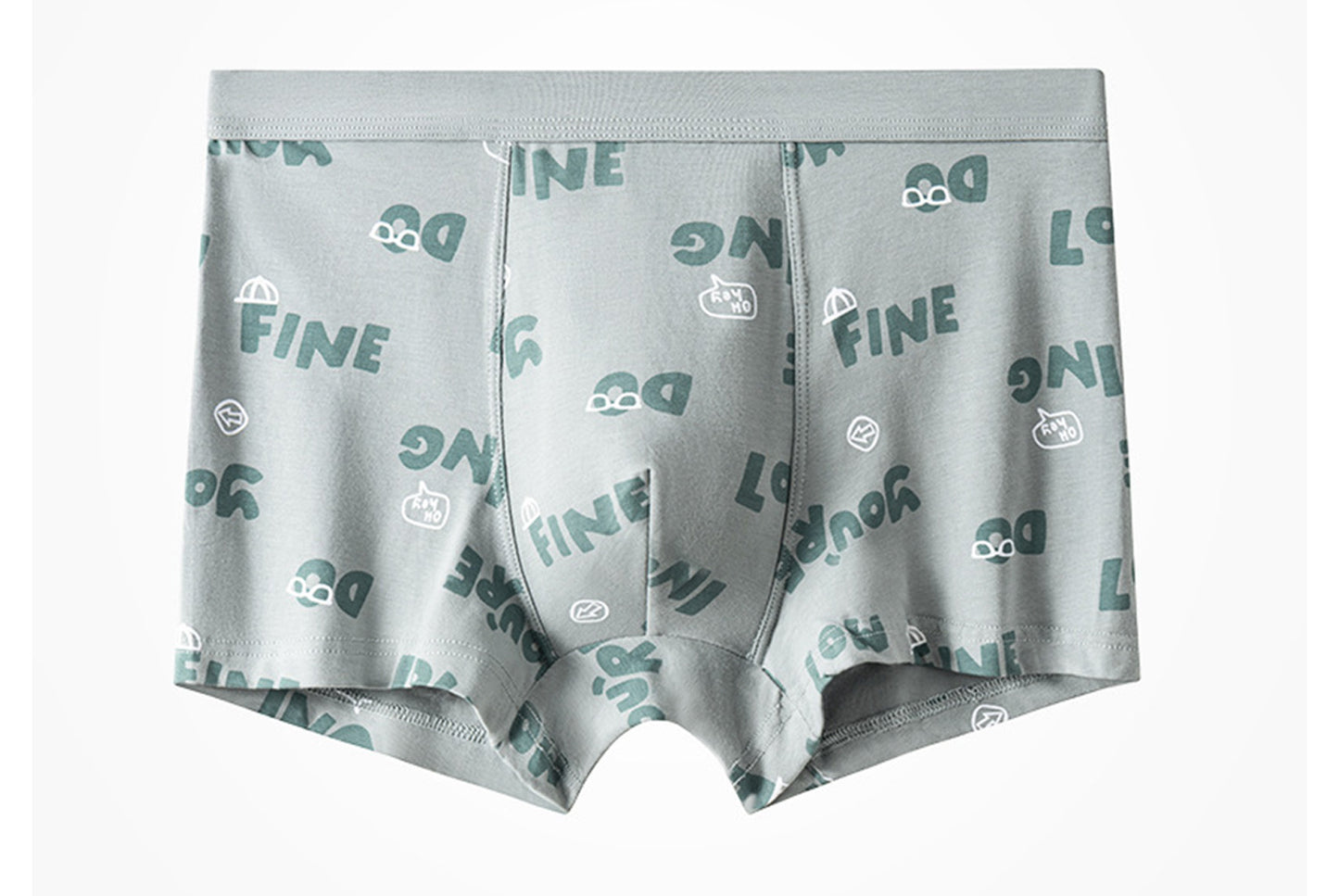 Men's Class A Pure Cotton Summer Sports Boxer Briefs