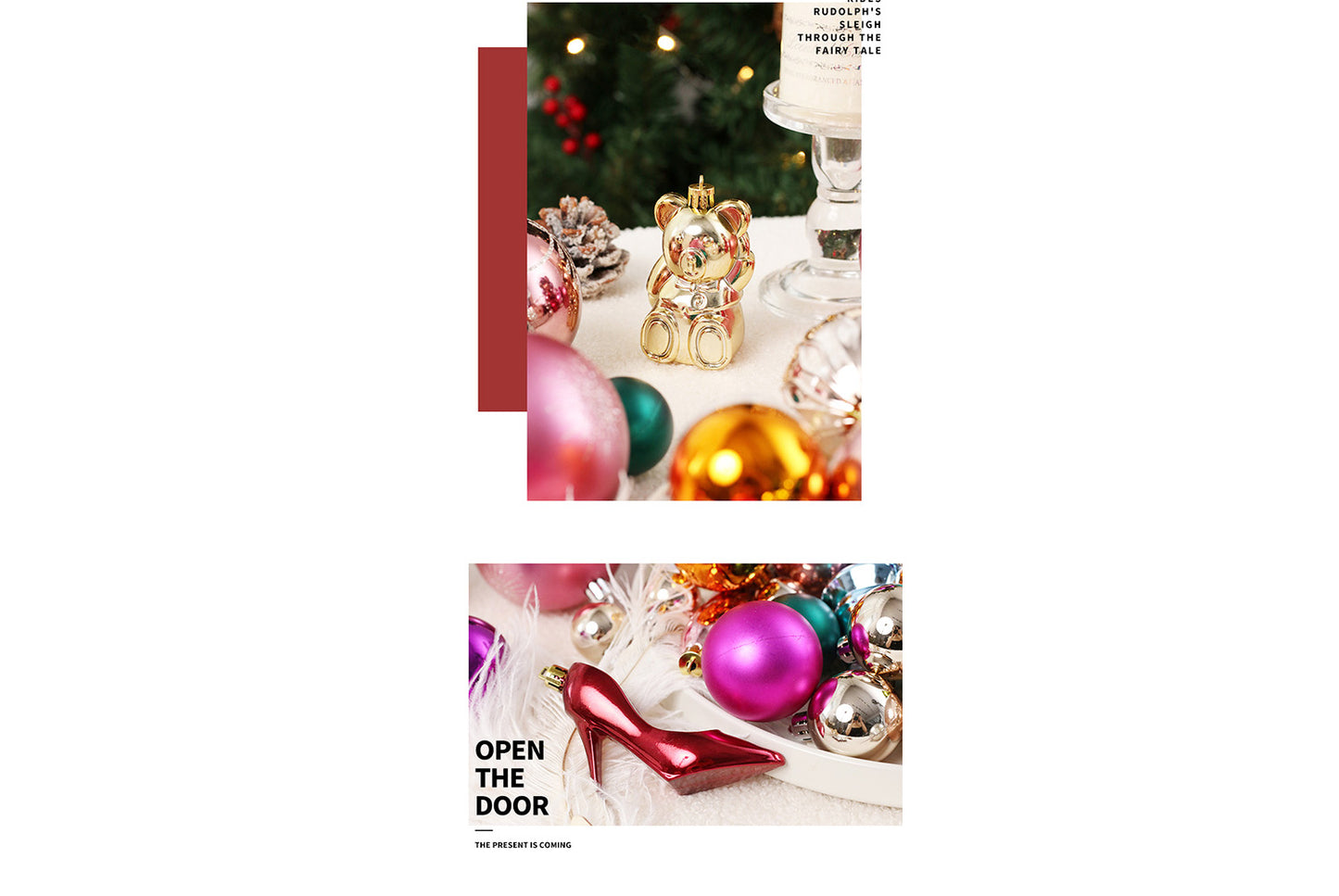 75 Randomly Painted Electroplated Christmas Ball Set