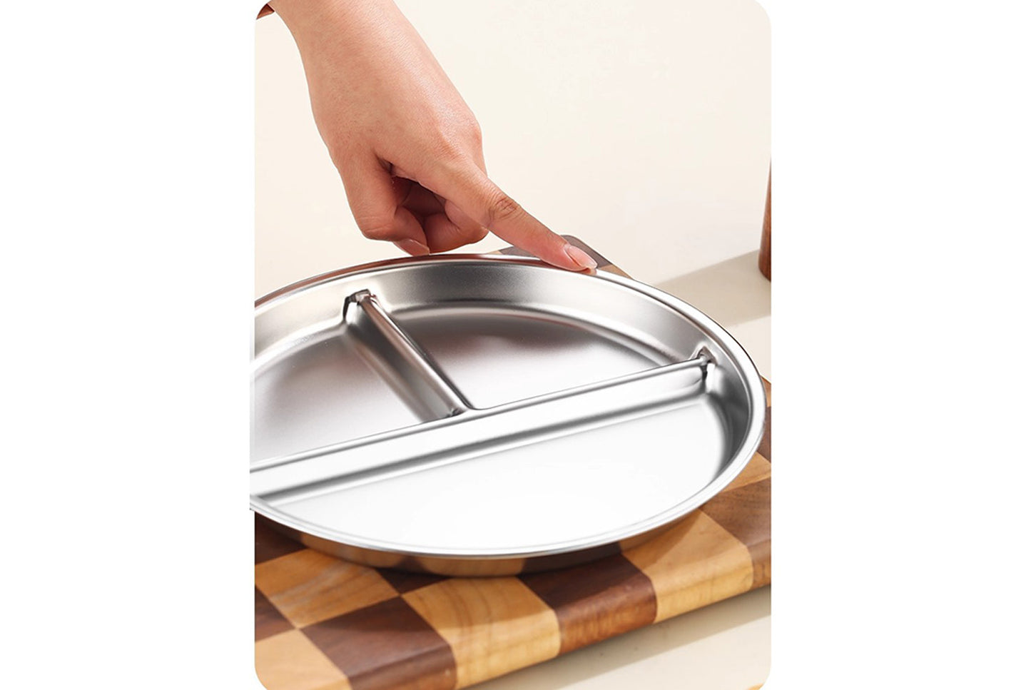 Three-Compartment Dinner Plate (3-Pack)