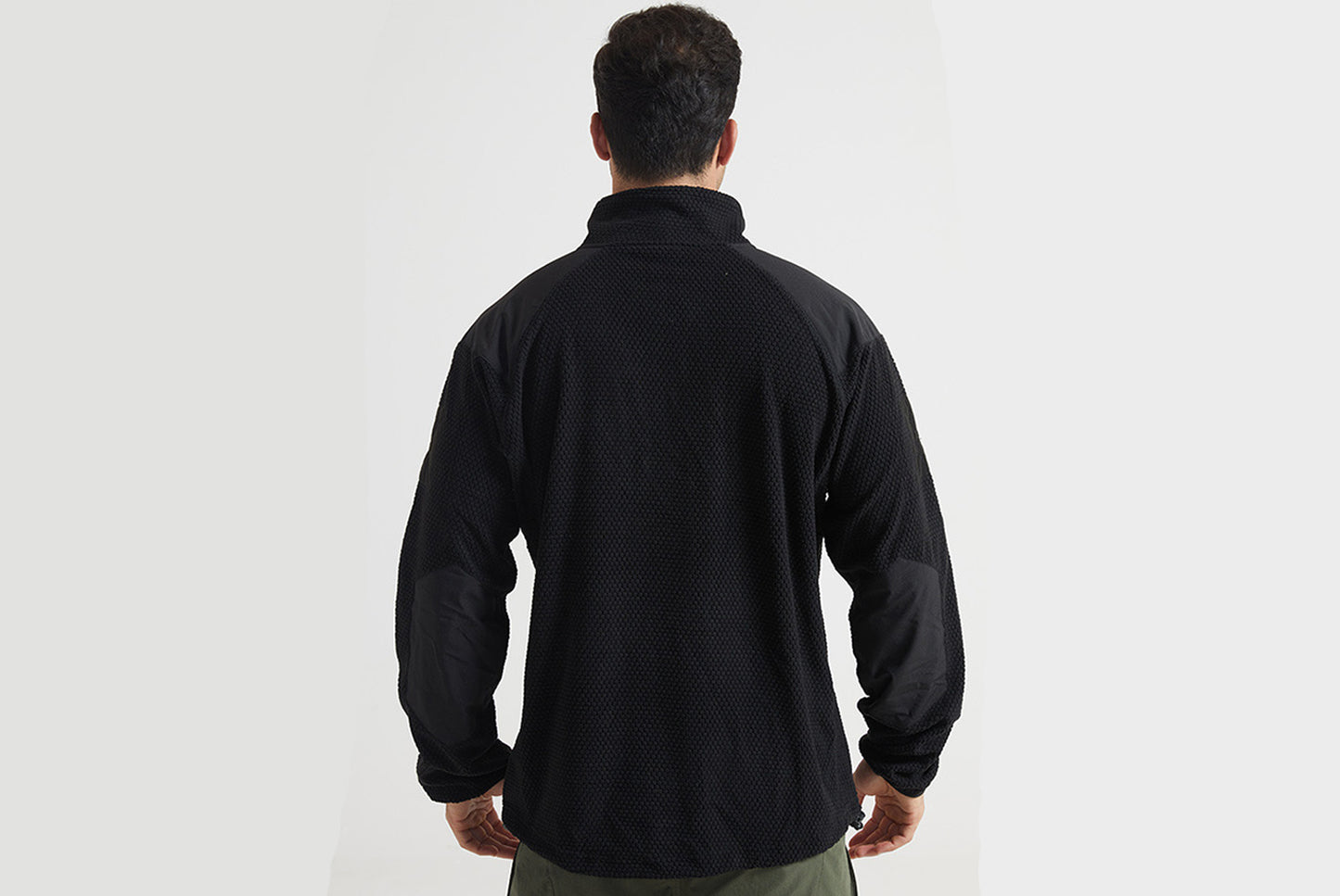 **Men's Tactical Fleece Jacket Stand Collar Liner**