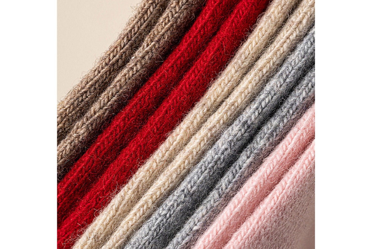 **Thickened Cashmere Mid-Calf Socks**