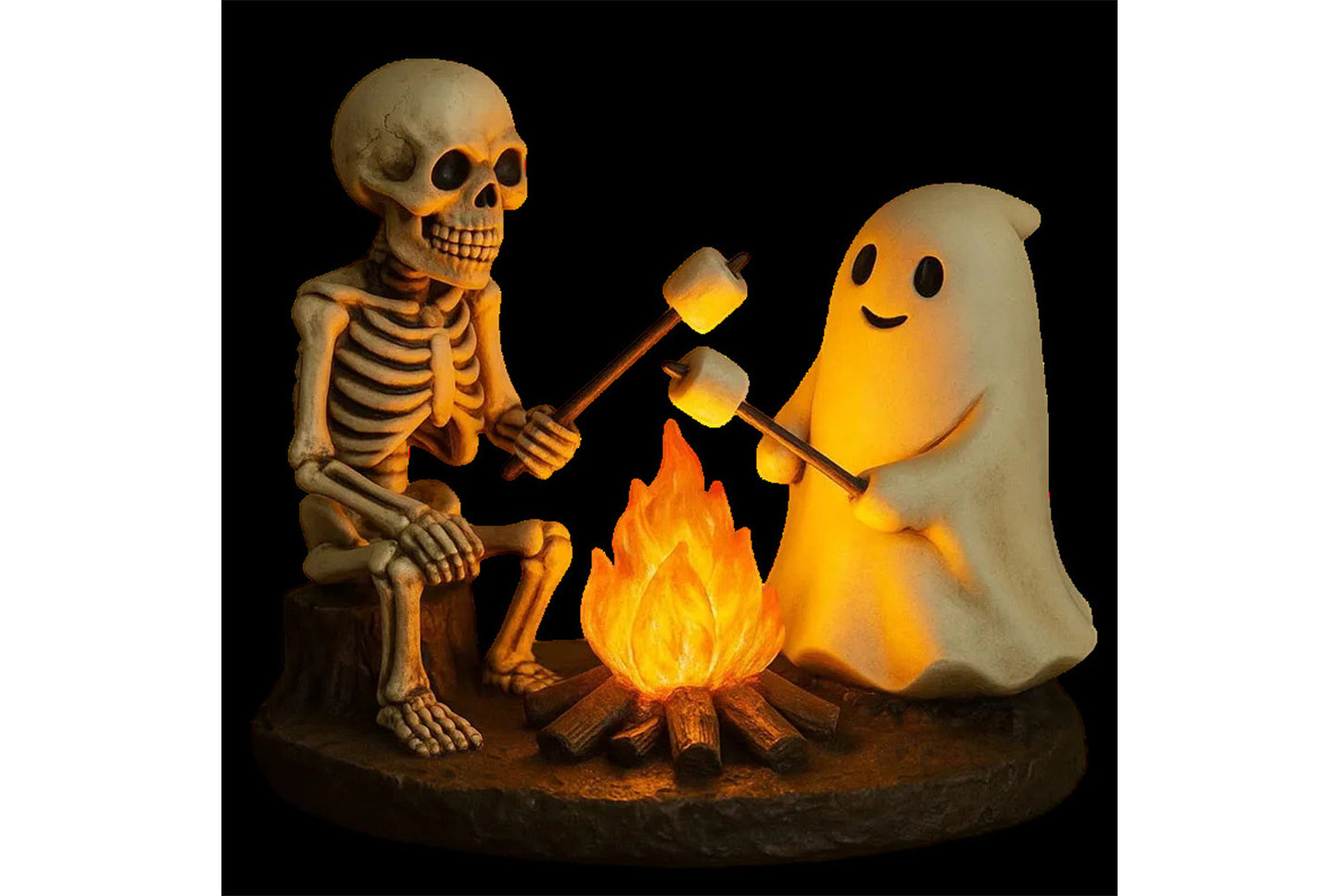 Skull and Ghost Bonfire Night Light