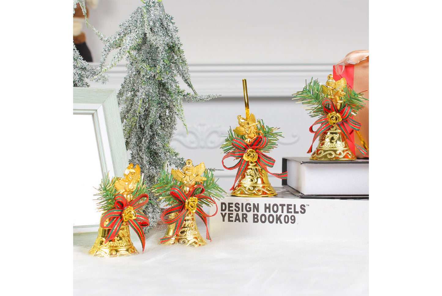 Christmas Bell Pendants - Golden Bell Christmas Tree Ornaments