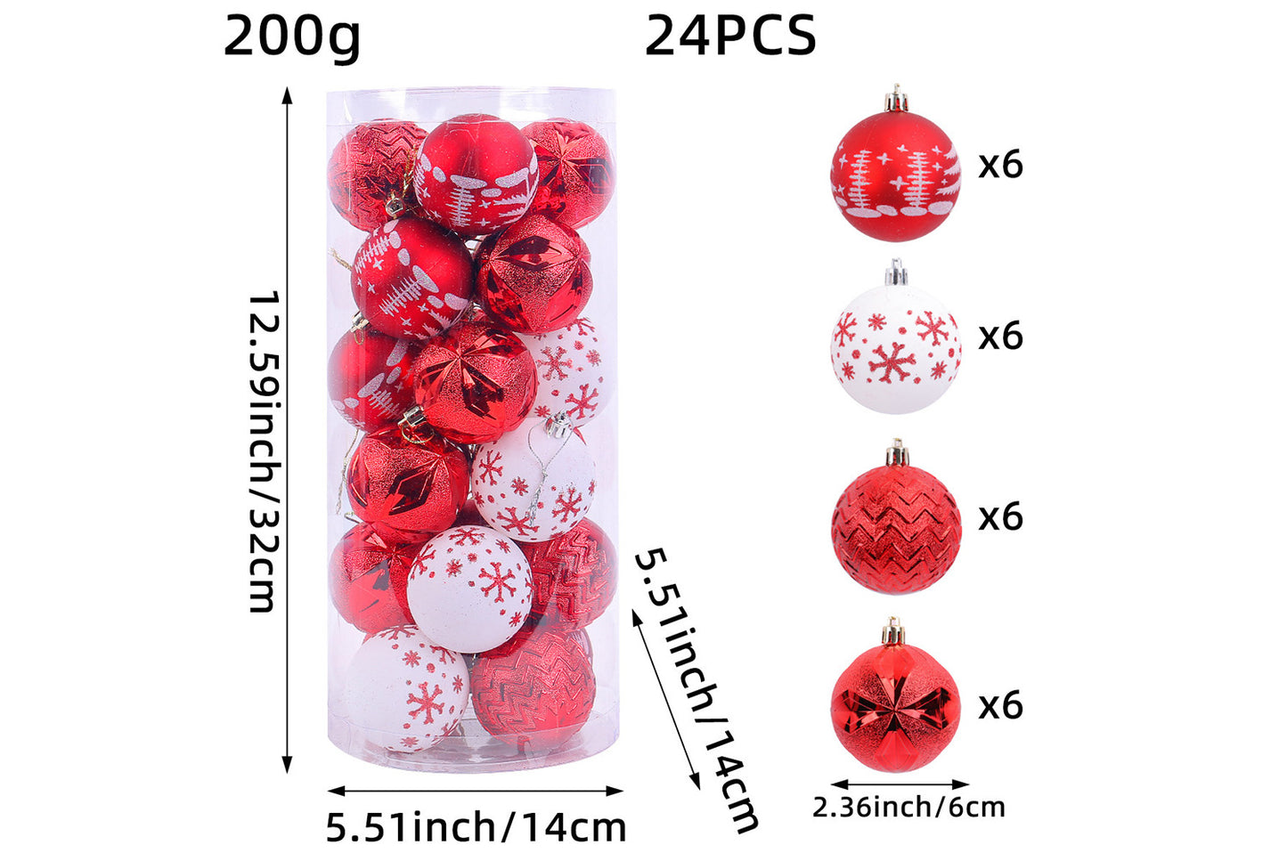 Painted Electroplated Christmas Ball Set - Shaped Christmas Tree Decorative Pendants