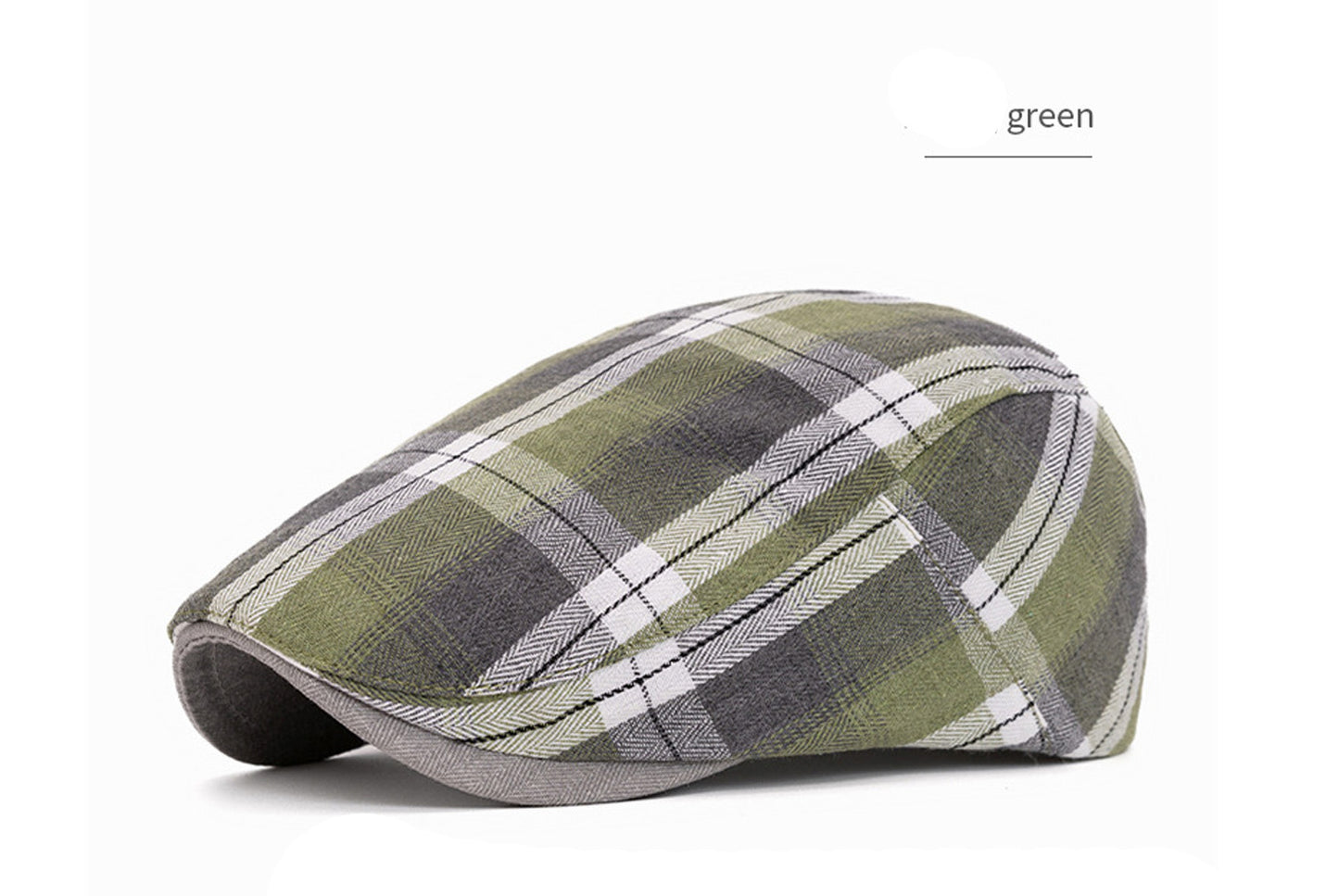 **Colorful Checkered Beret (Adjustable Head Circumference)**