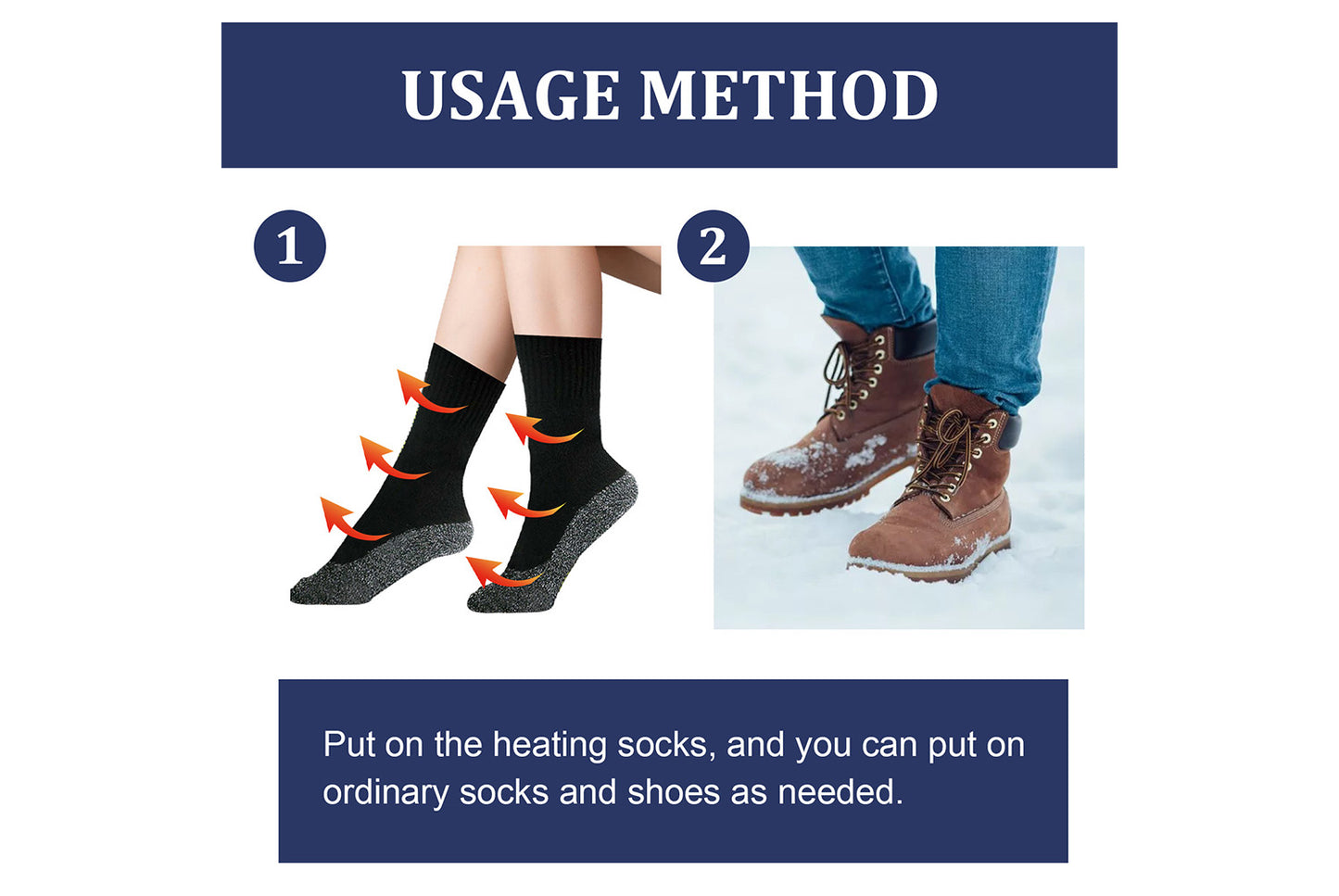 35°C Aluminized Fiber Heating Socks